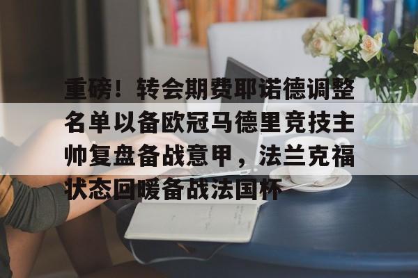 安博体育官网-重磅！转会期费耶诺德调整名单以备欧冠马德里竞技主帅复盘备战意甲，法兰克福状态回暖备战法国杯的简单介绍